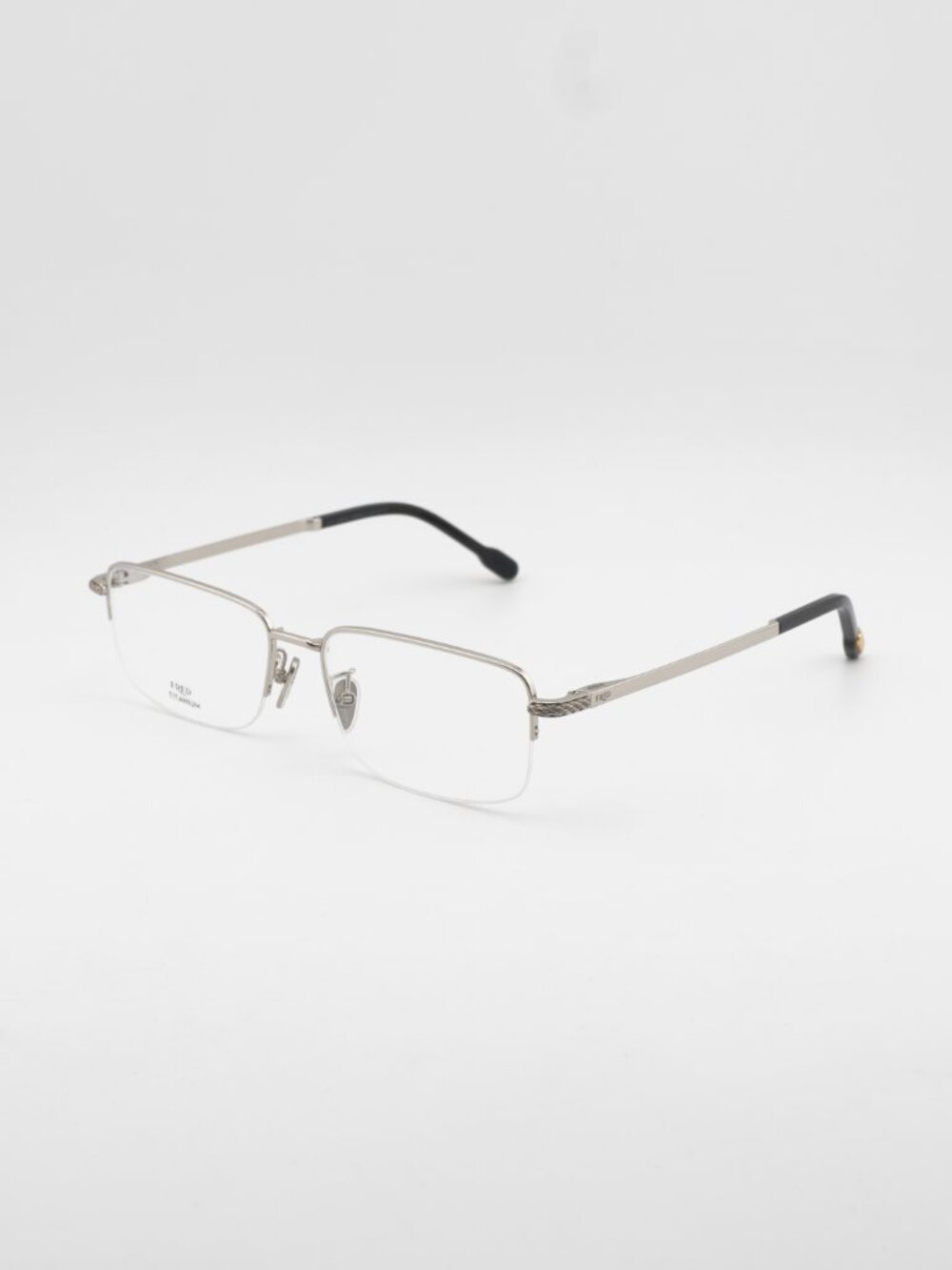 Fred FG50024F 016 Unisex Eyeglasses Silver 56mm Rectangle Frame
